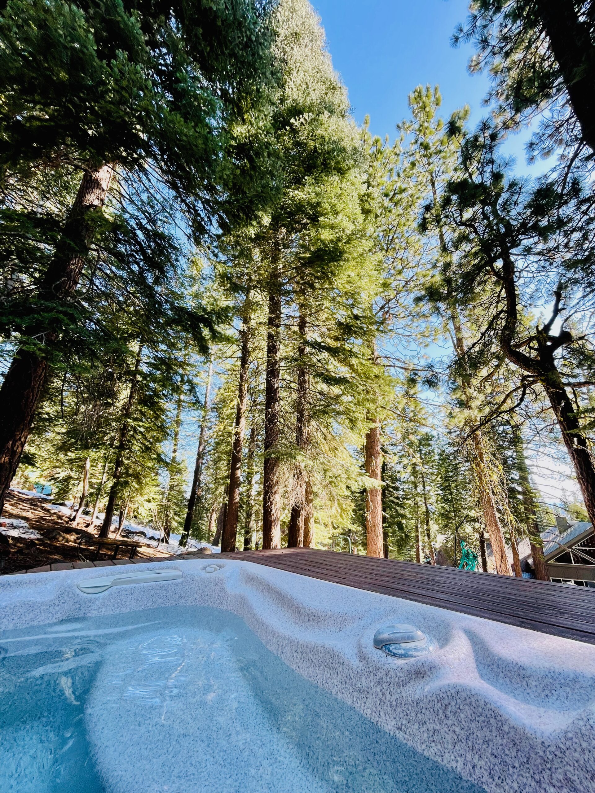 Tahoe Truckee Vacation Rentals hot tub with threes